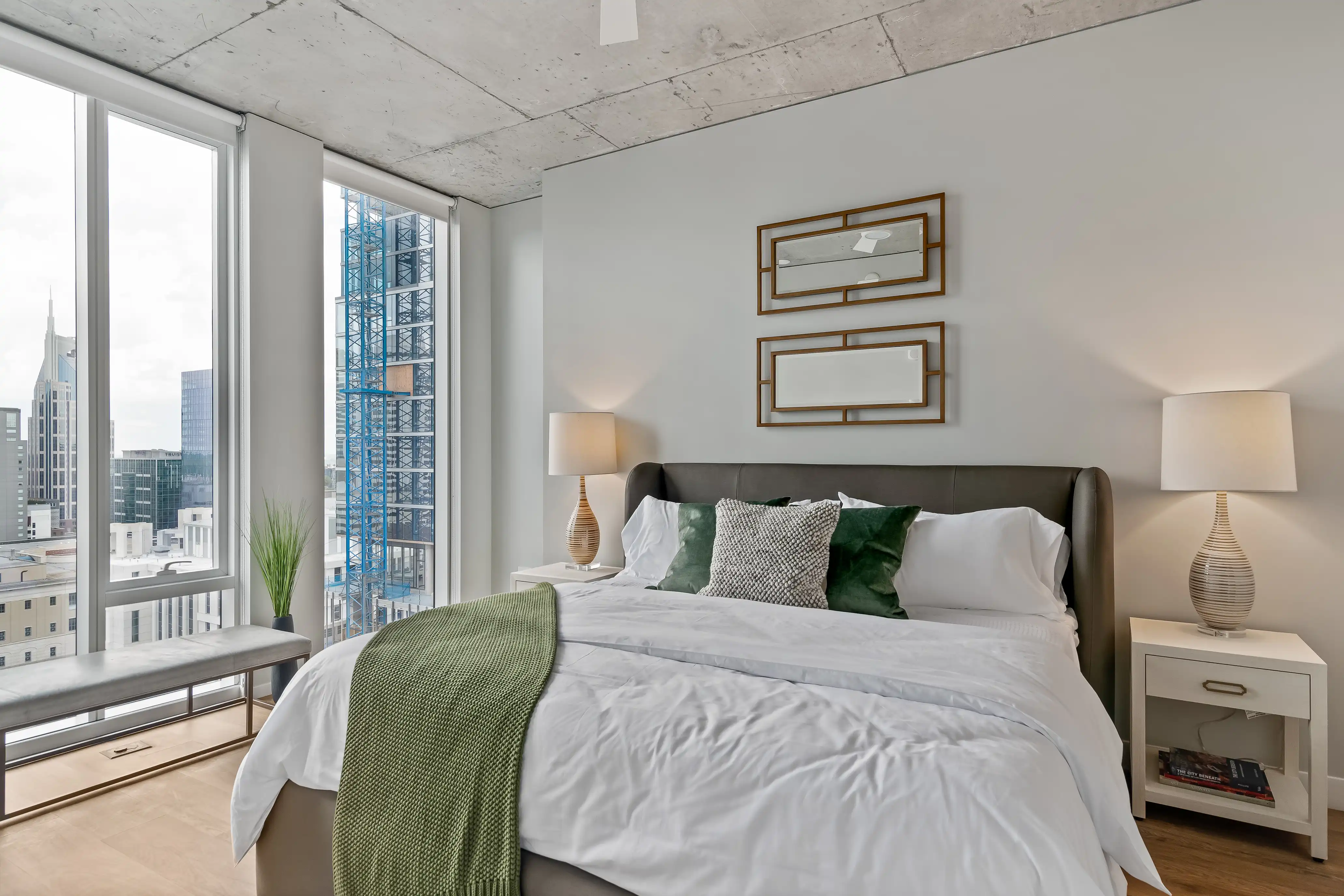 One bedroom residence interior