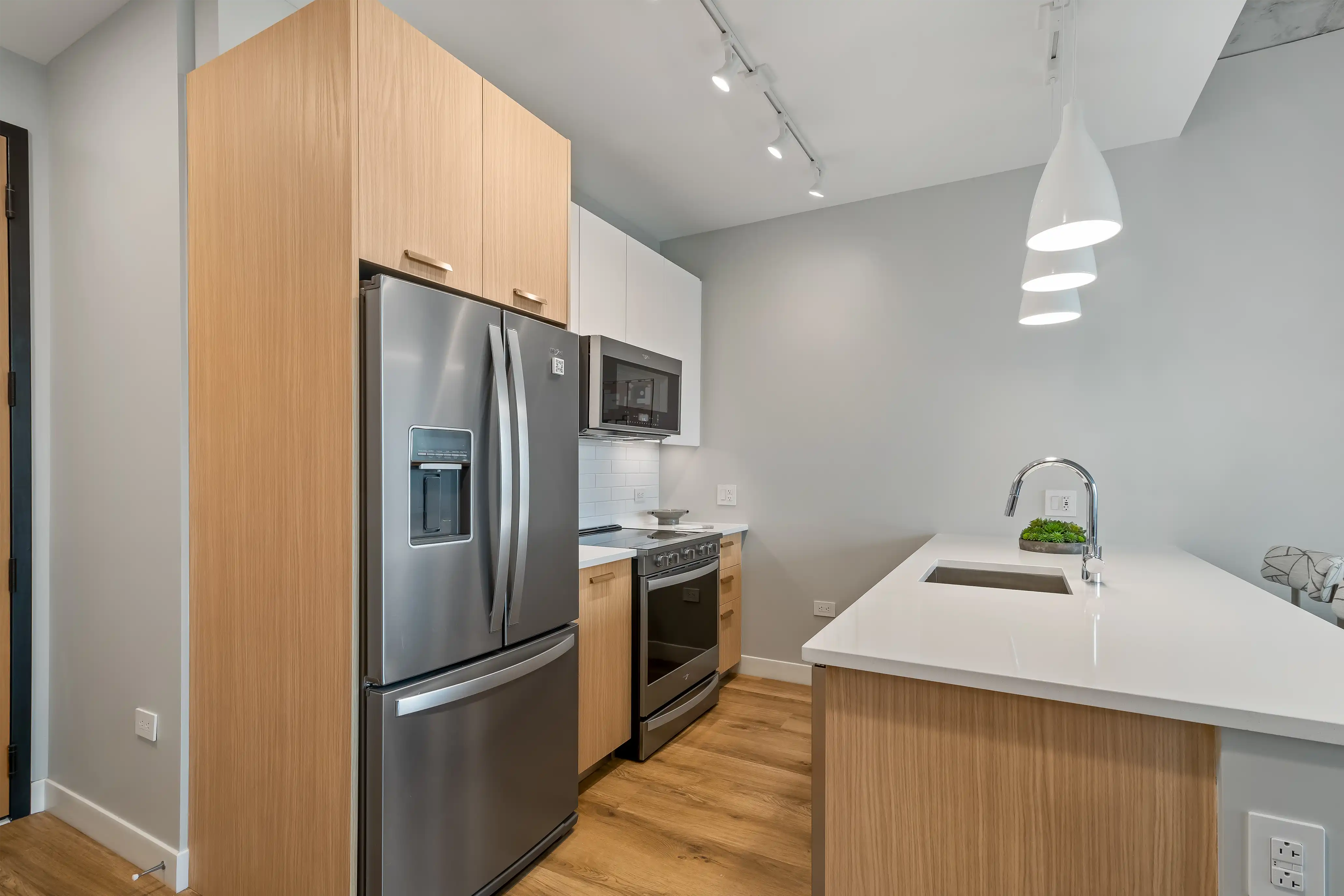 One bedroom residence interior